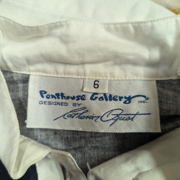 Vintage 70's Catherine Ogust for Penthouse Gallery Geo Color dress - Picture 7 of 11